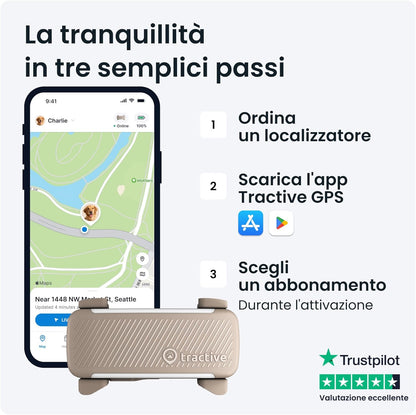 - GPS per Cani | N. 1 Sul Mercato | Localizzazione in Tempo Reale | Notifiche Antifuga | Monitoraggio Dell'Attività | Avvisi Di Salute | Monitoraggio Degli Abbai (Marrone)